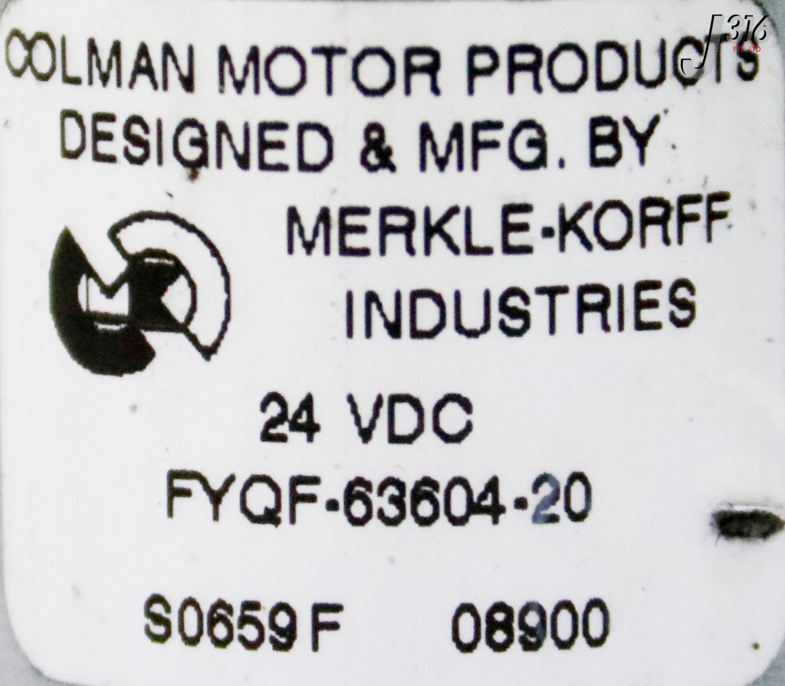 37192 COLMAN DC MOTOR, 24VDC FYQF-63604-20 | eBay